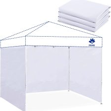 Instant Canopy Tent Sidewalls for 10x10 Pop Up Canopy Waterproof,99% UV Protection,3 Piece Sidewalls, White(3PCS Sidewall Only, Canopy Tent NOT Included)