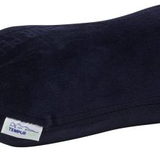 Tempur-Pedic All-Purpose Memory Foam Travel Pillow, Peanut-Shaped Lumbar Pillow for Neck and Back Pressure Relief, Navy