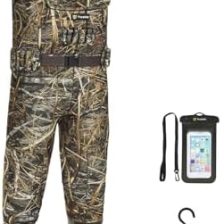 TIDEWE Hunting Waders with Boot Hanger & 600G Insulation, Waterproof Cleated Neoprene Bootfoot Fishing Chest Waders