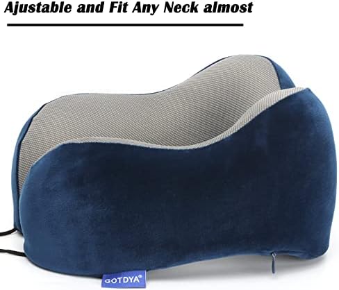 Travel Pillow,Travel Neck Pillows for Sleeping,100% Pure Memory Foam Soft Comfort & Support Pillow for Airplane/Car/Office&Home Rest Use-Blue - Image 7
